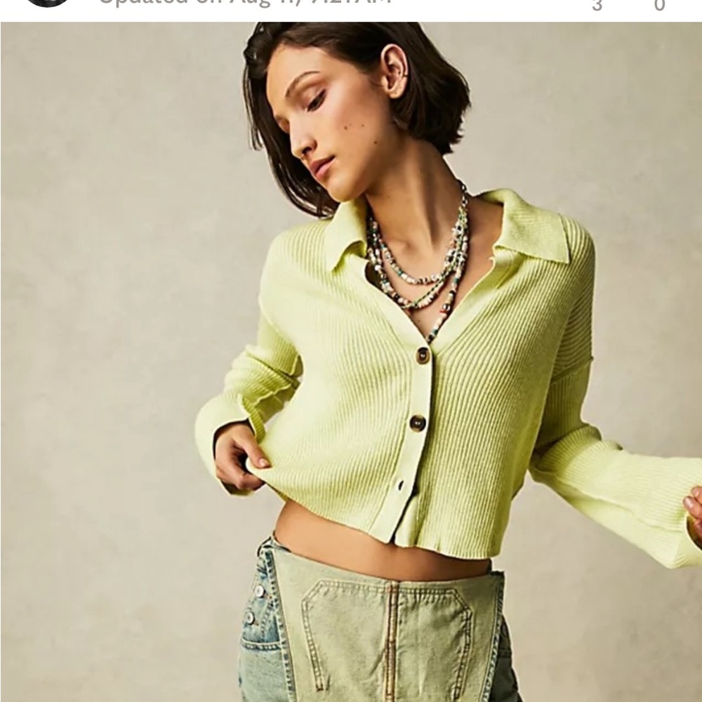 Soft cardigan yellow